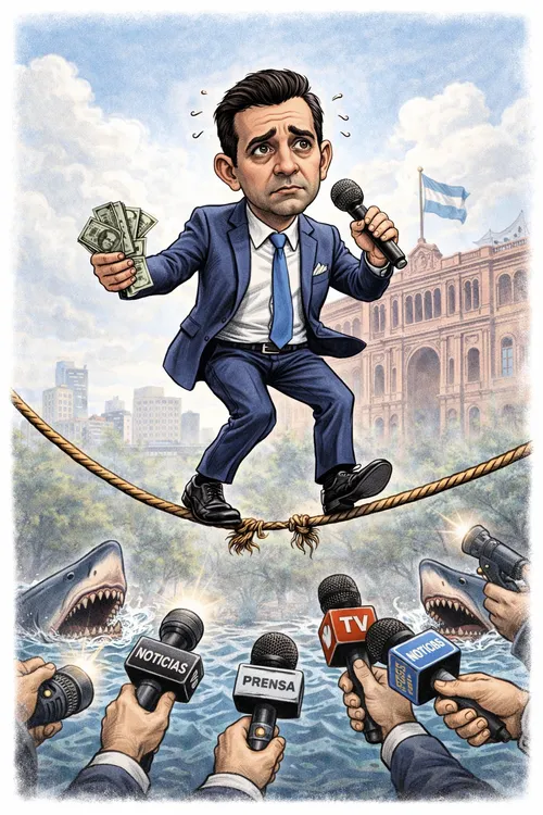 Adorni sobre el hilo de la tensión