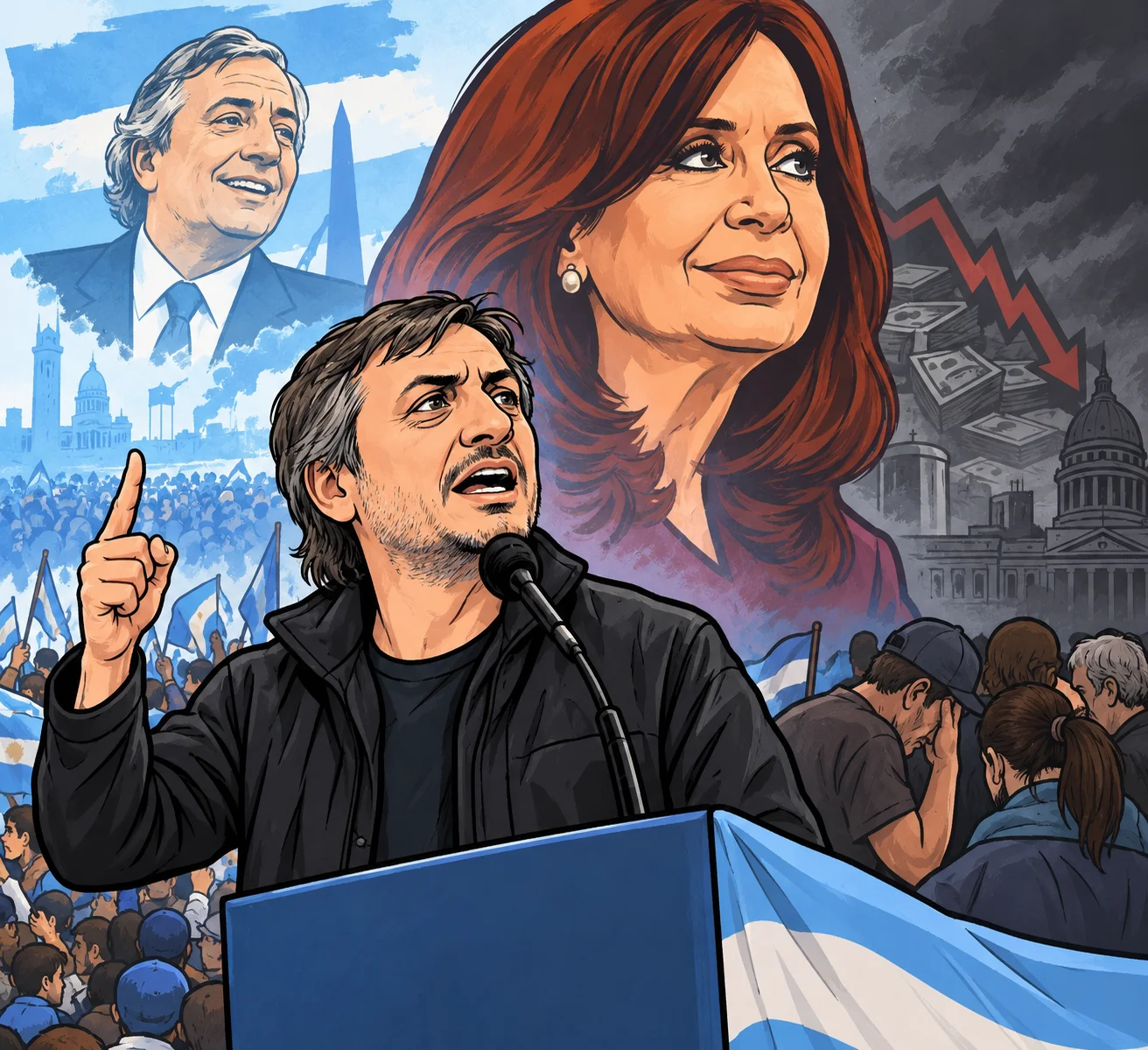 Caricatura política entre pasado y crisis