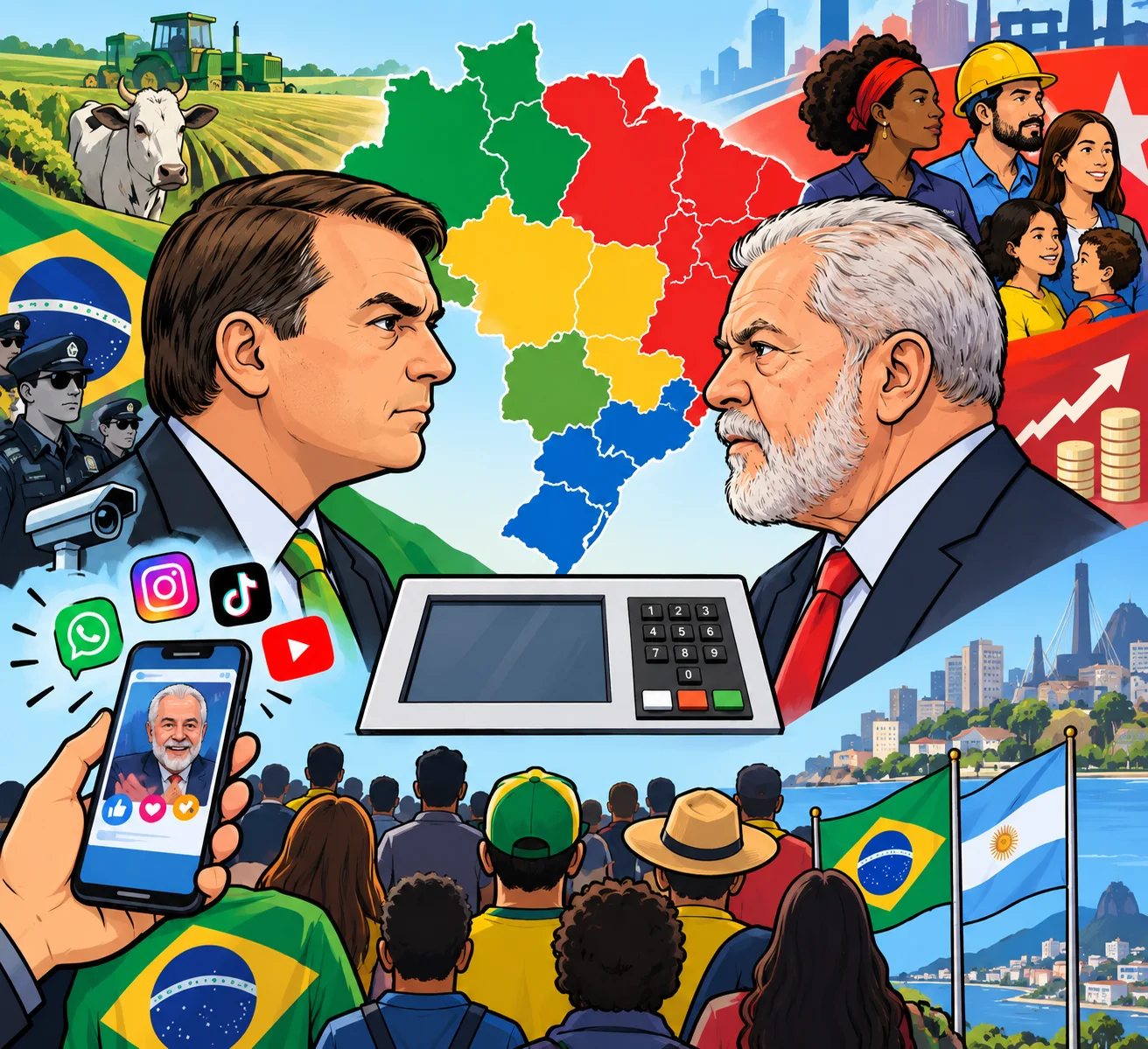 Duelo electoral en Brasil