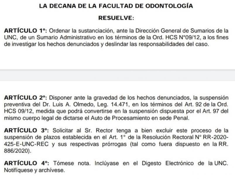 facultad de odontologia docente denunciado cordoba unc 1