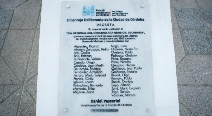 concejo deliberante cordoba placa polemica
