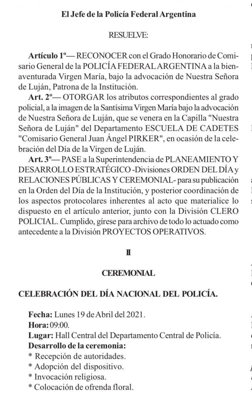 orden del dia