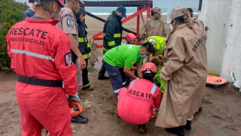 Hombre-herido-en-su-pierna-en-Mar-del-Plata