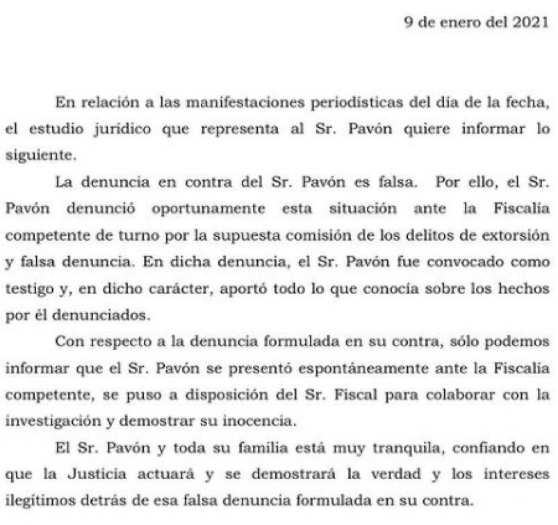 pavon-comunicado