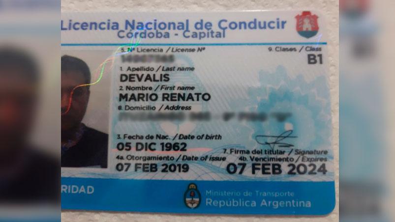 mario-devalis-licencia-conducir