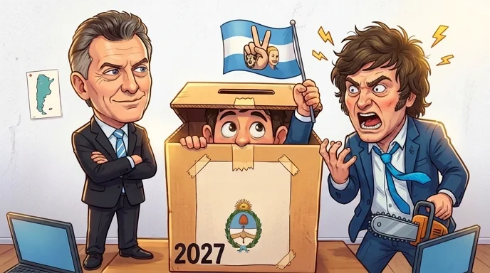 Firefly_Gemini Flash_a donde está el personaje de la derecha, es decir el que representa a axel Kicillof,  112864