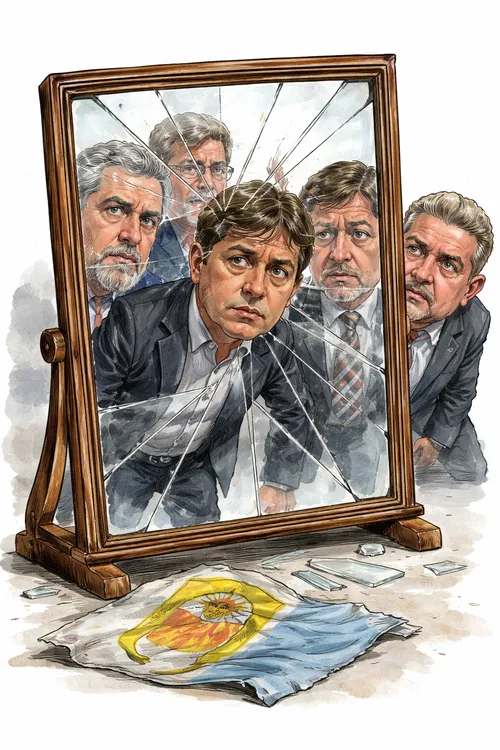 Politicos frente al espejo roto